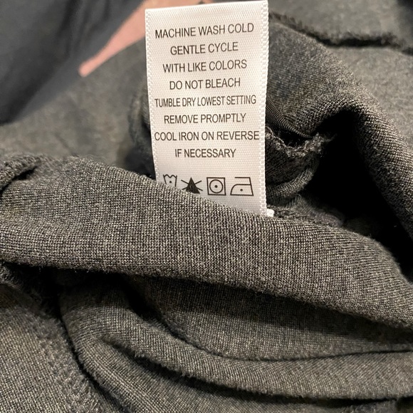 Ladies Counterparts Size S Ponte Knit Bootcut Pants, Gray, Petite Length - Picture 3 of 4